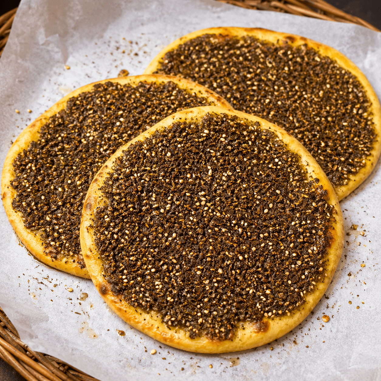 Esfiha de Zaatar com Queijo